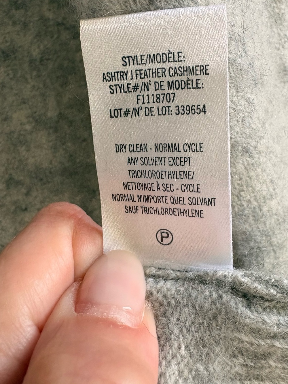 Light Gray Cotton Cashmere Blend Open Front Cardigan Size S - Picture 5 of 5